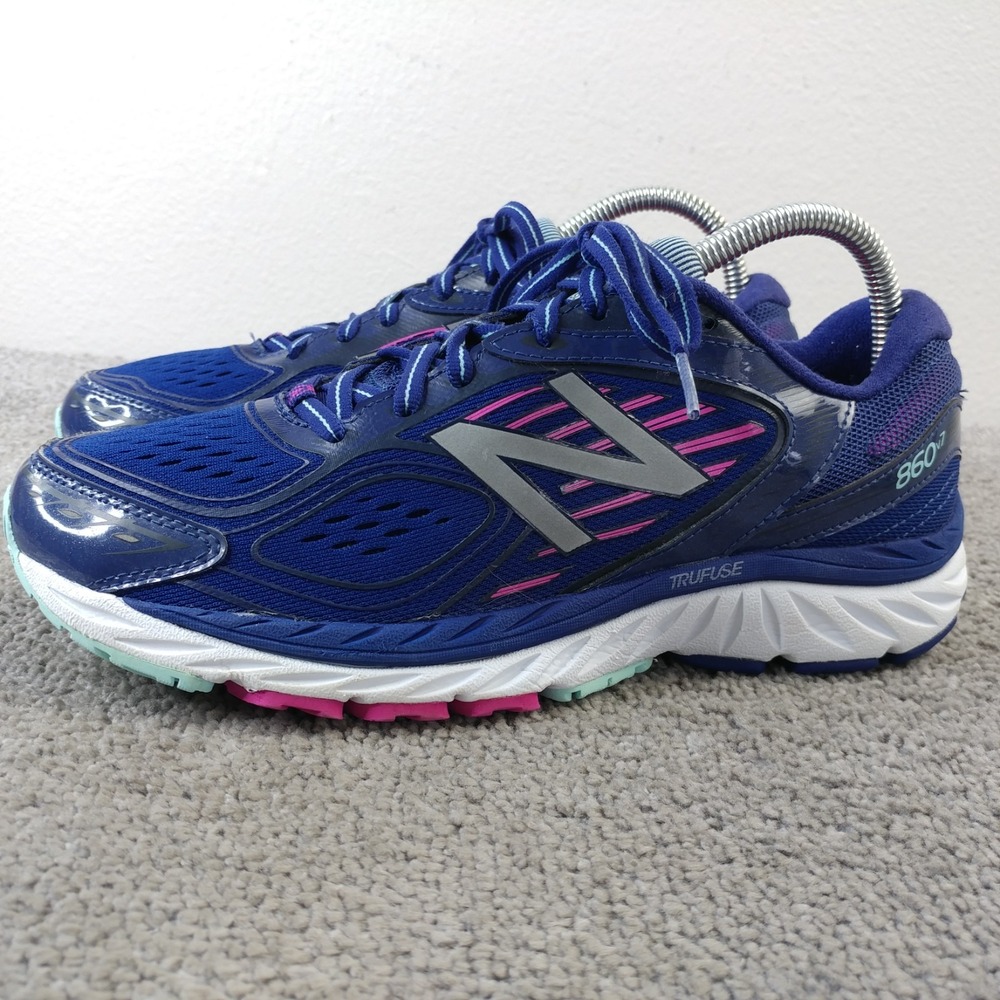 New Balance 860 V7 Womens Size 8.5 Running Shoes Blue W860BP7 Athletic Sneakers